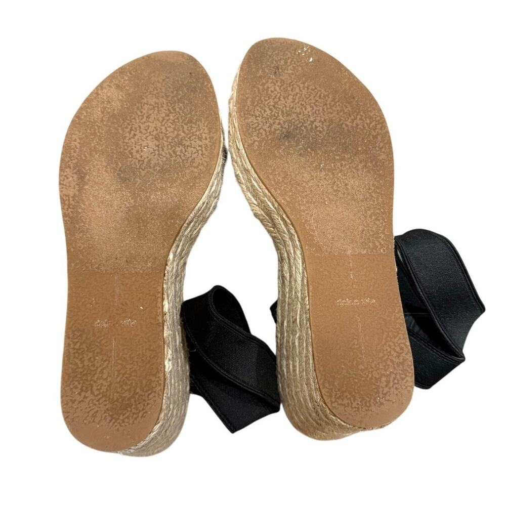 Dolce Vita Black Espadrille Wedge Sandals Size 9 - Picture 4 of 7